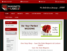 Tablet Screenshot of magnetsandlabels.com